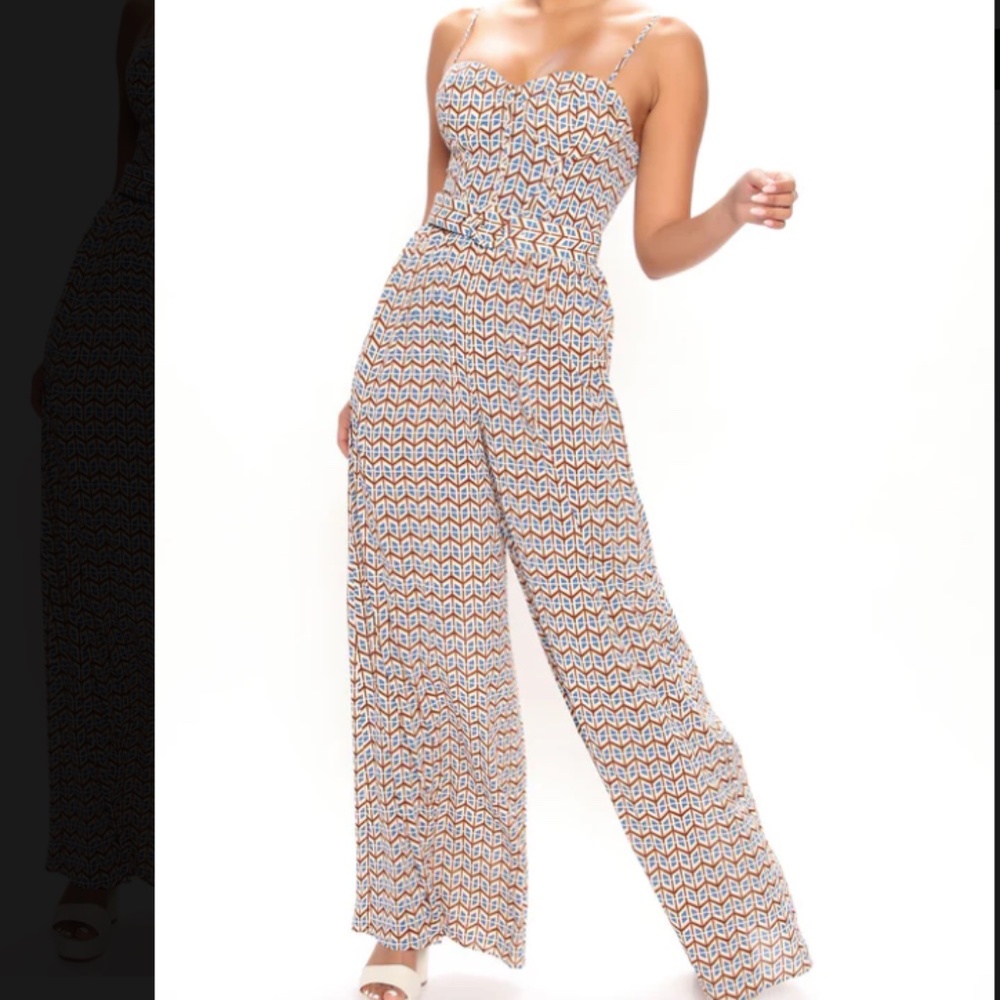 Bustier Belted Jumpsuit